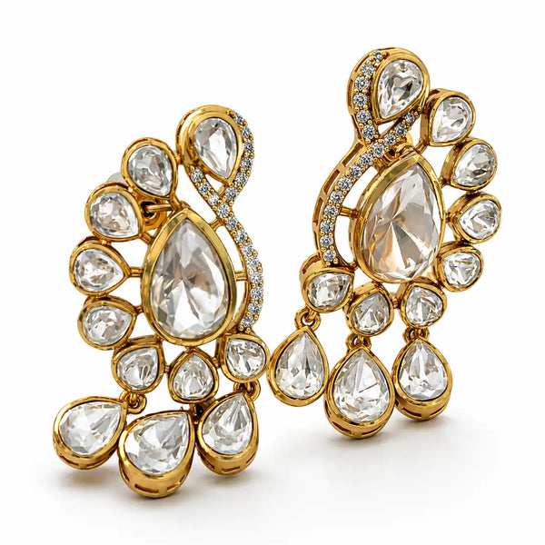 Aurelia Cascade Kundan Drops