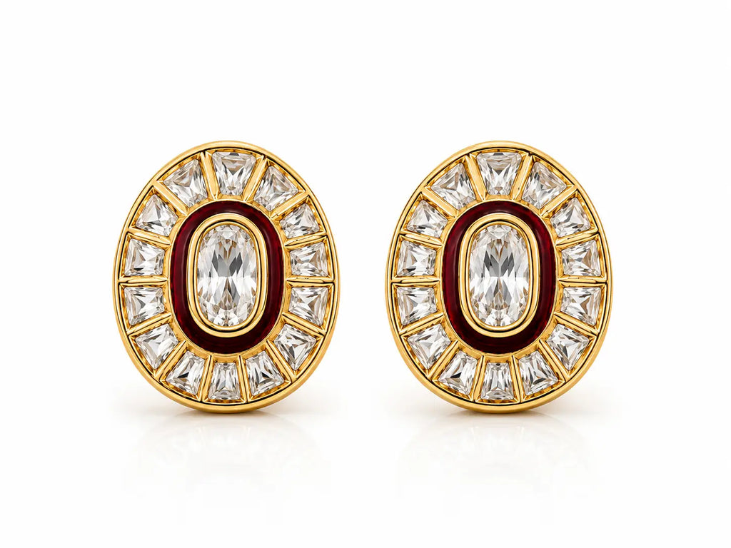 Aurelia Heritage Halo Studs
