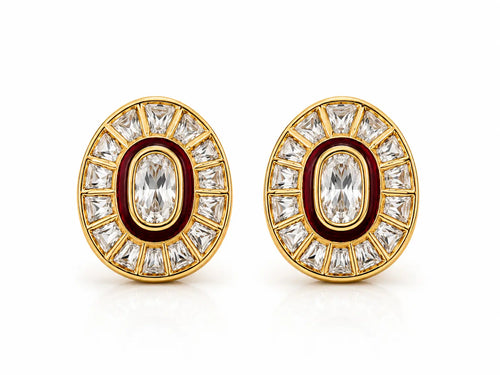 Aurelia Heritage Halo Studs