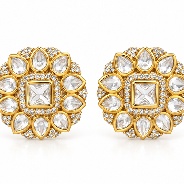 Aurelia Petale Luxe Stud Earrings