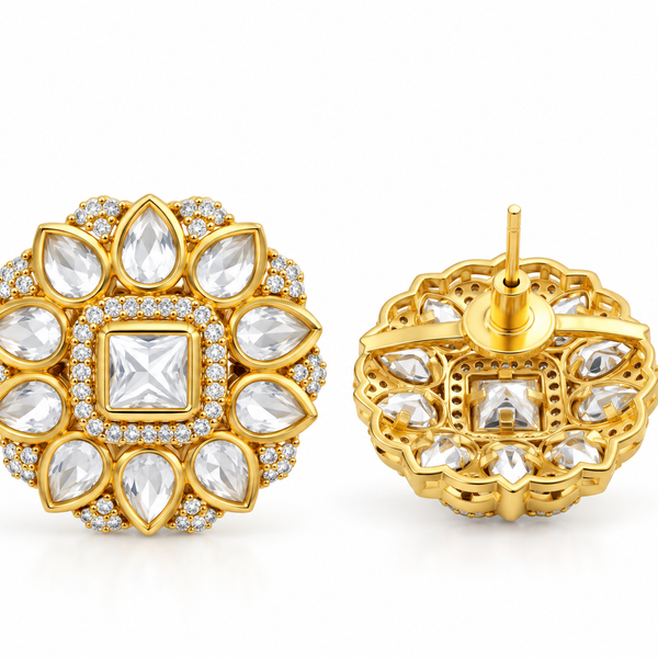 Aurelia Petale Luxe Stud Earrings