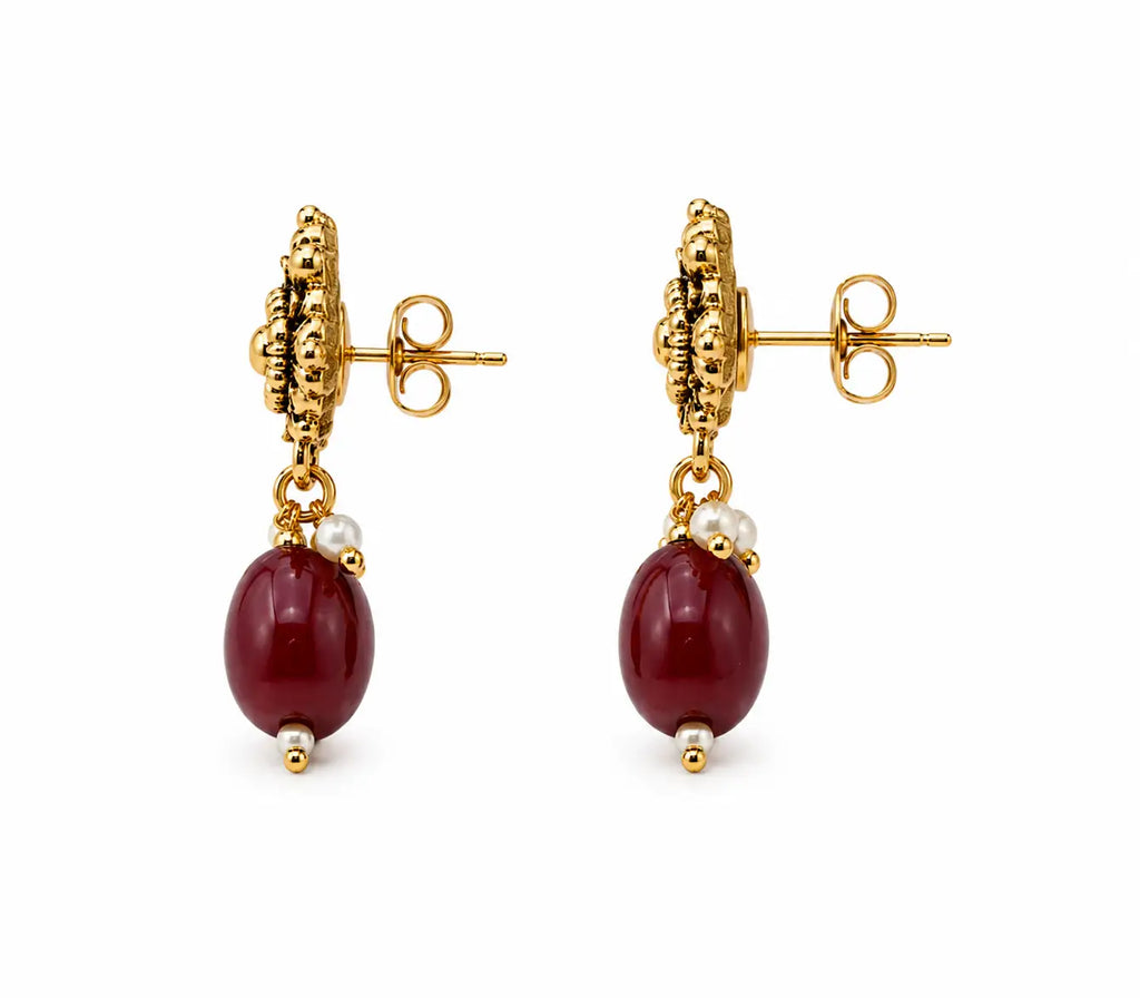 Aurelia Ruby Filigree Choker Set