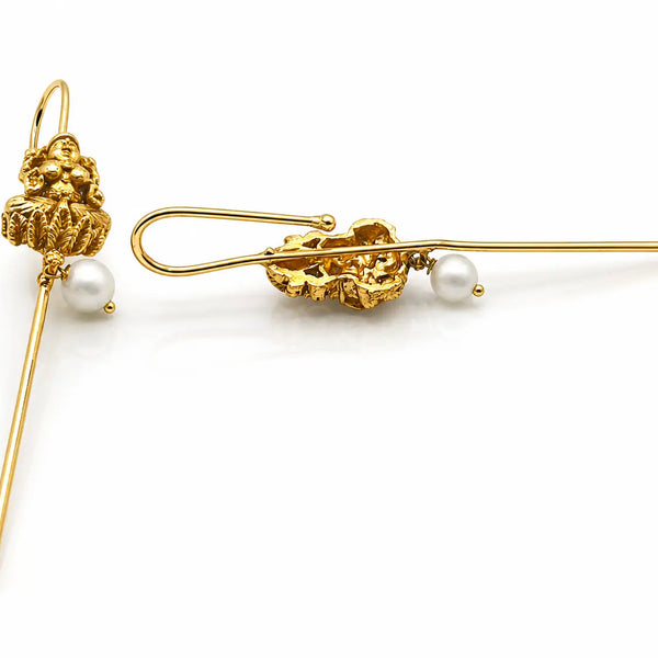 Aurora Devi Pearl Earrings