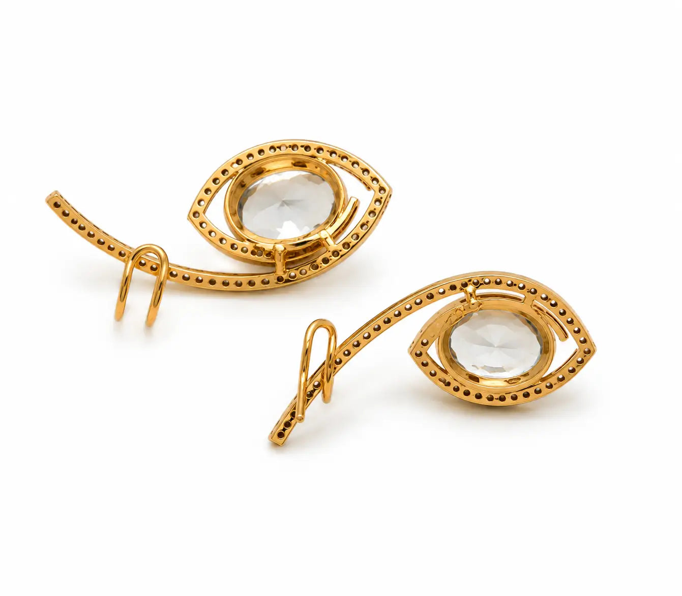 Aurora Halo Arc Earrings