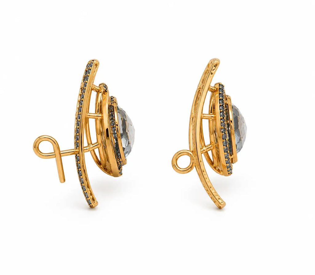 Aurora Halo Arc Earrings
