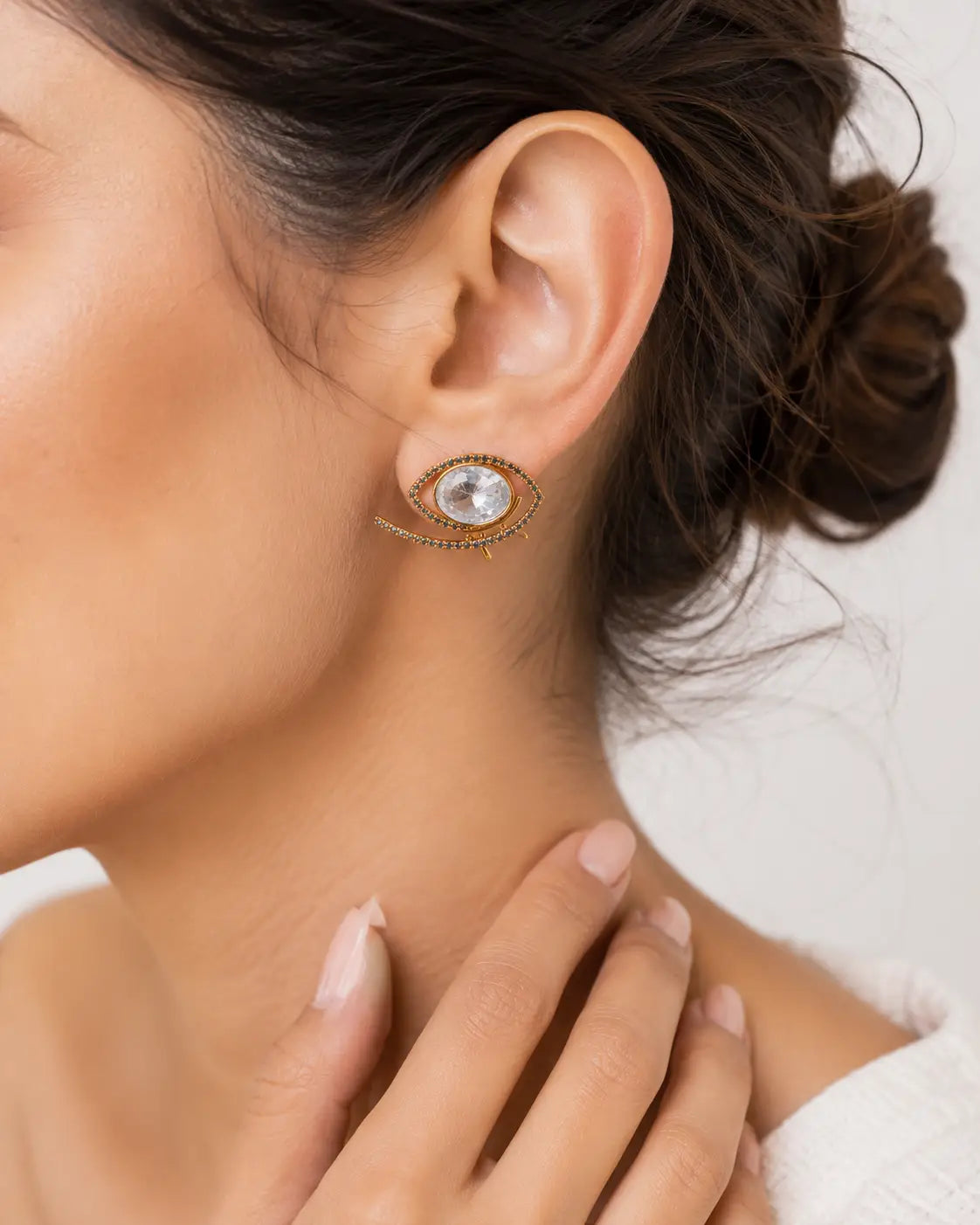 Aurora Halo Arc Earrings