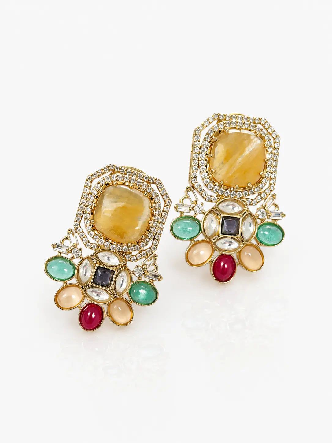Aurora Heritage Gemstone Statement Earrings