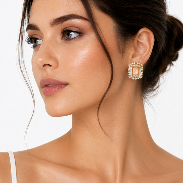 Champagne Stud Earrings