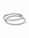 Etoile Pave Diamond Bangles Silver