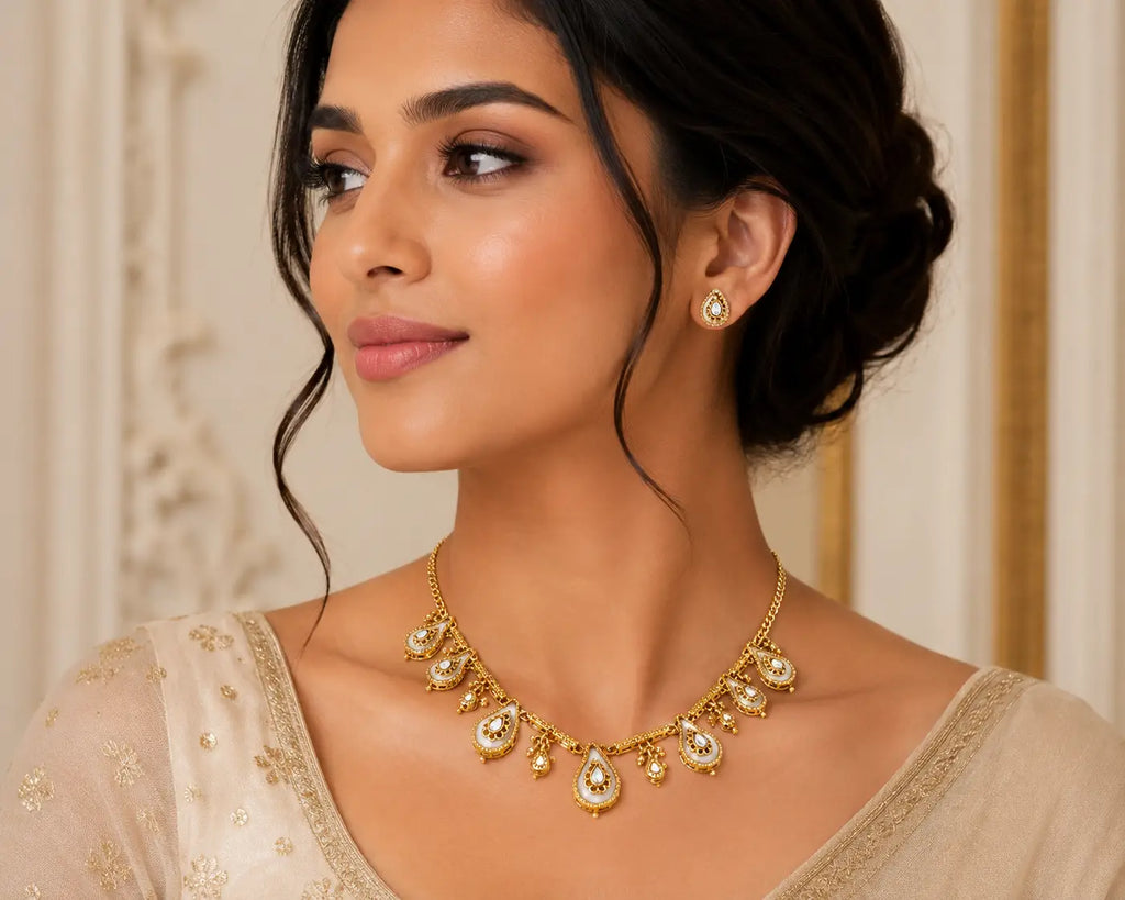 Heirloom Paisley Statement Necklace