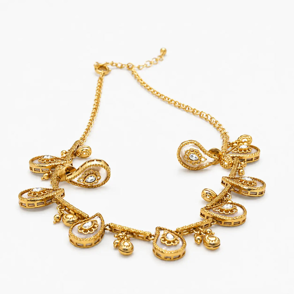 Heirloom Paisley Statement Necklace