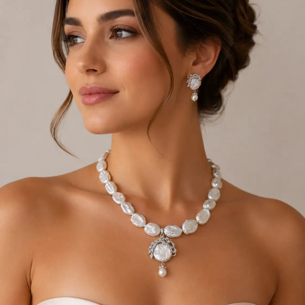 Opaline Baroque Pearl Statement Set
