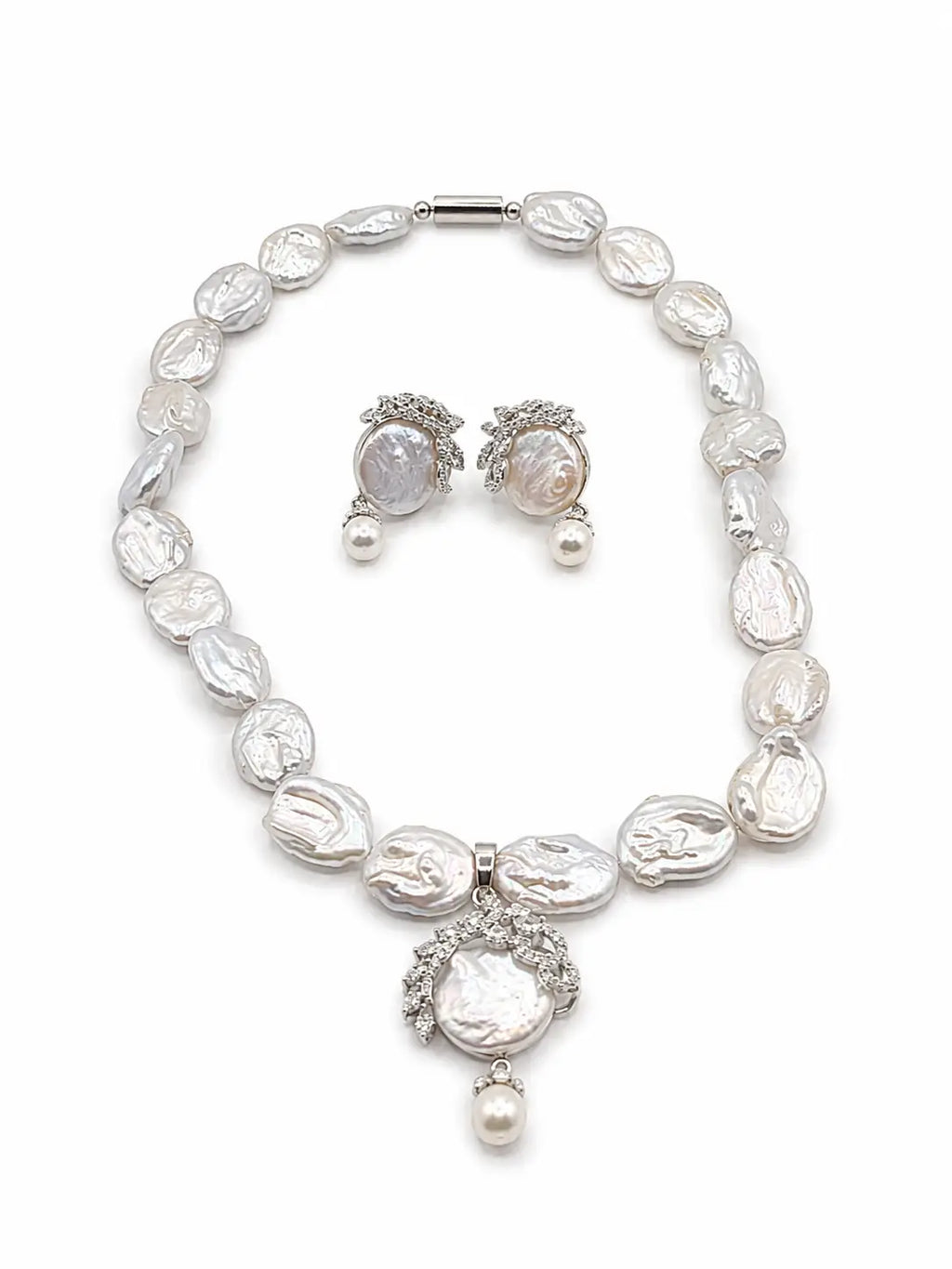 Opaline Baroque Pearl Statement Set