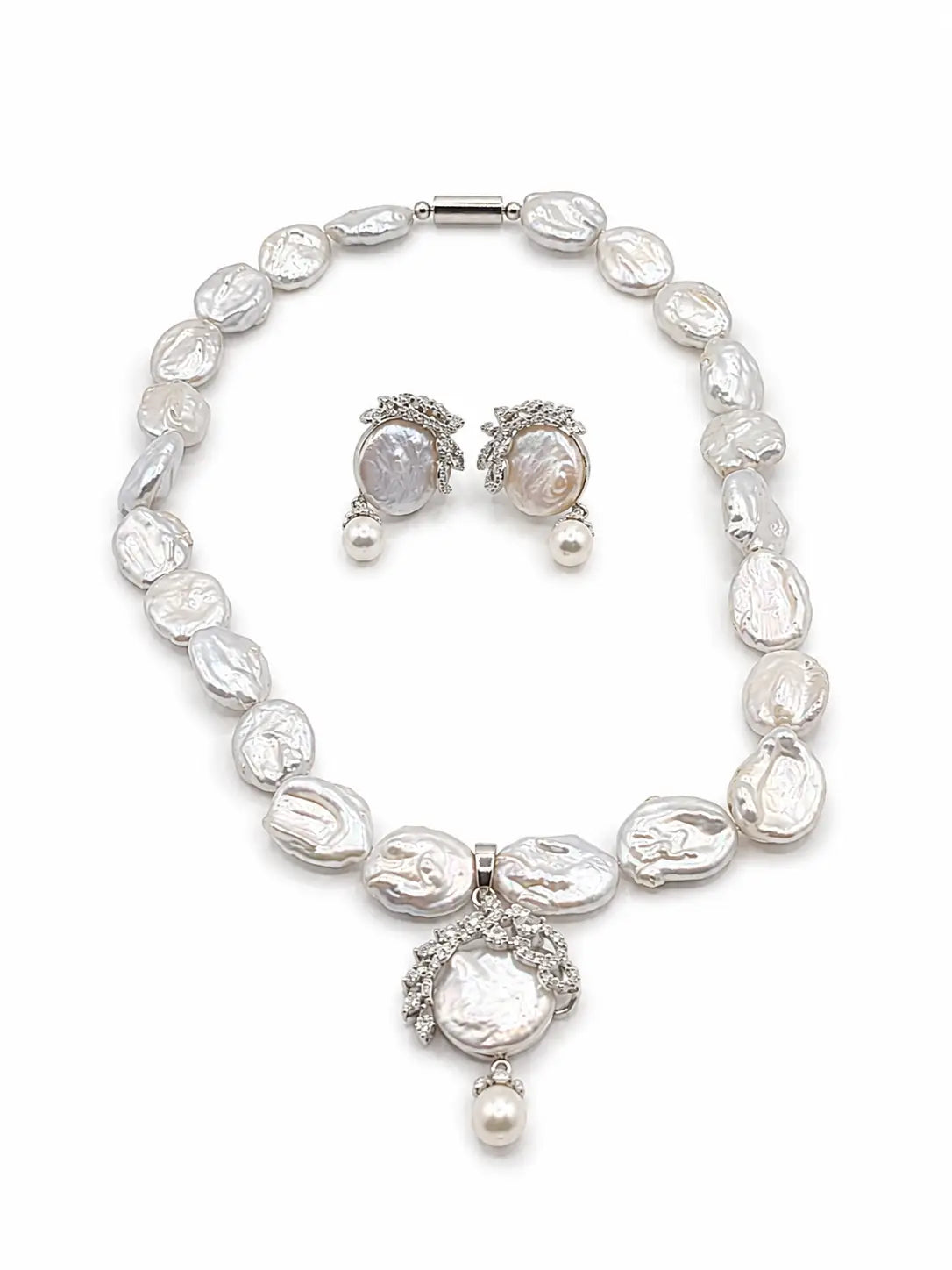 Opaline Baroque Pearl Statement Set