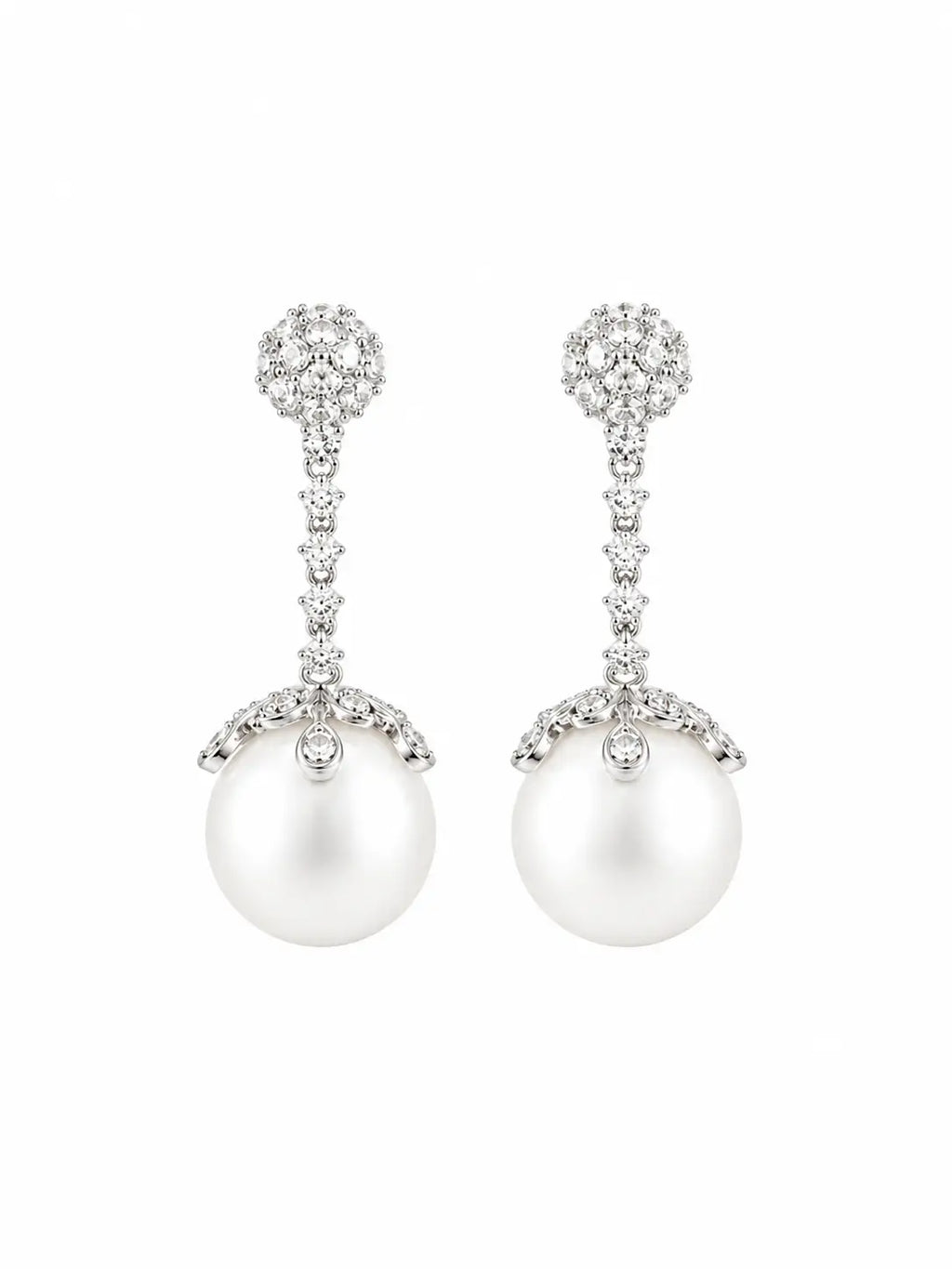 Perle Diamond Drop Earrings