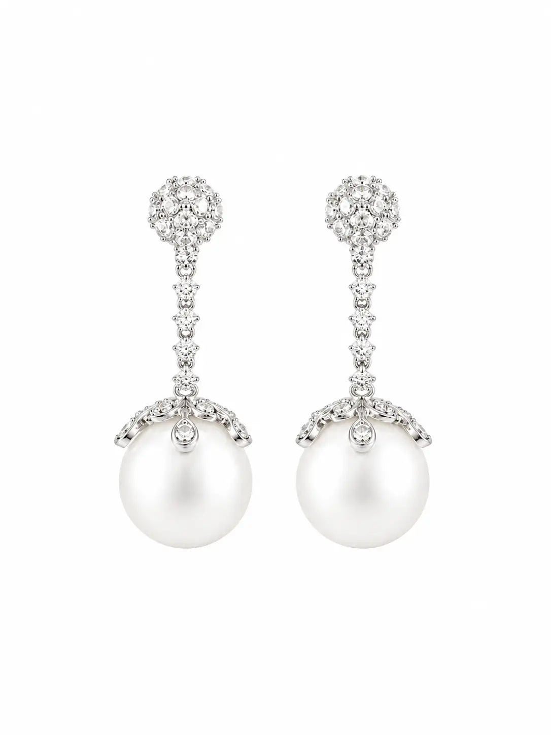 Perle Diamond Drop Earrings