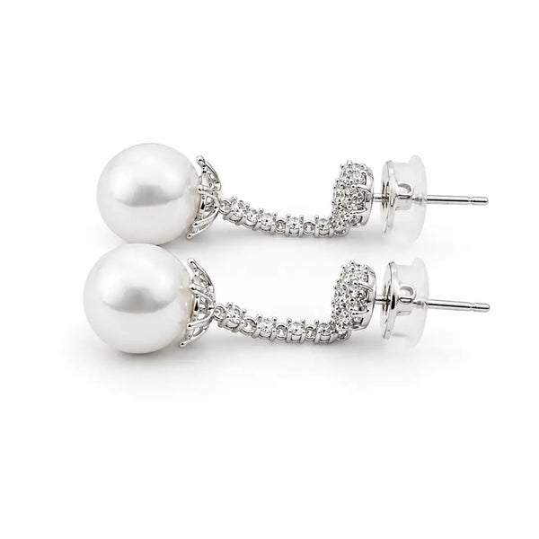 Perle Diamond Drop Earrings