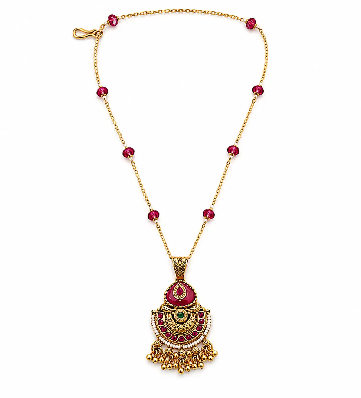 Rivaan Ruby Medallion Set