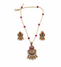 Rivaan Ruby Medallion Set