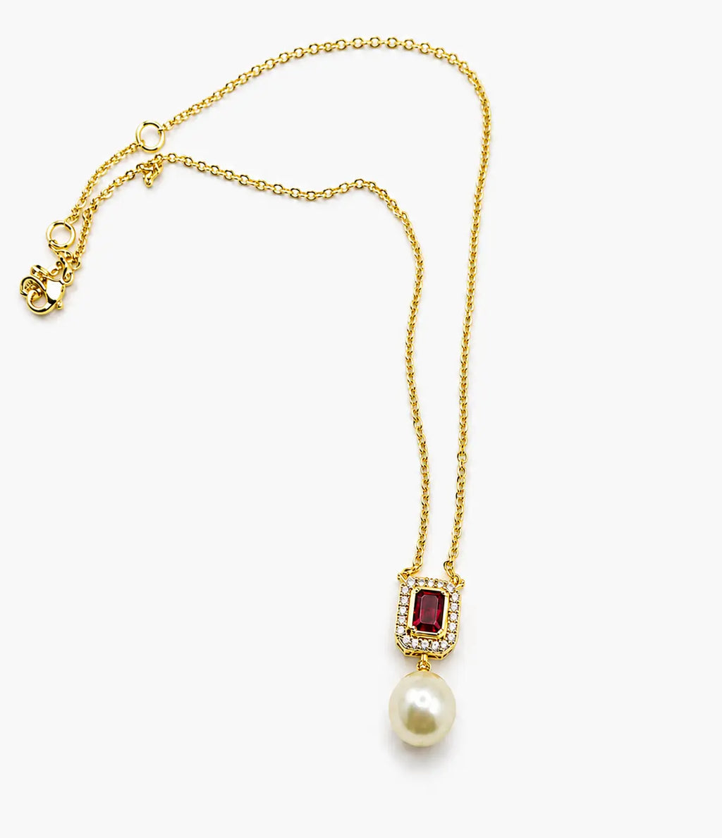 Rose Elise Pearl Drop Pendant