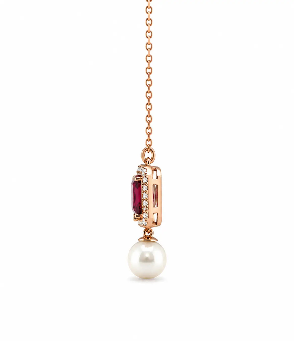 Rose Elise Pearl Drop Pendant