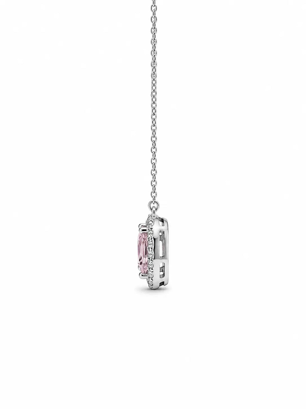 Rose Lumiere Halo Pendant Necklace