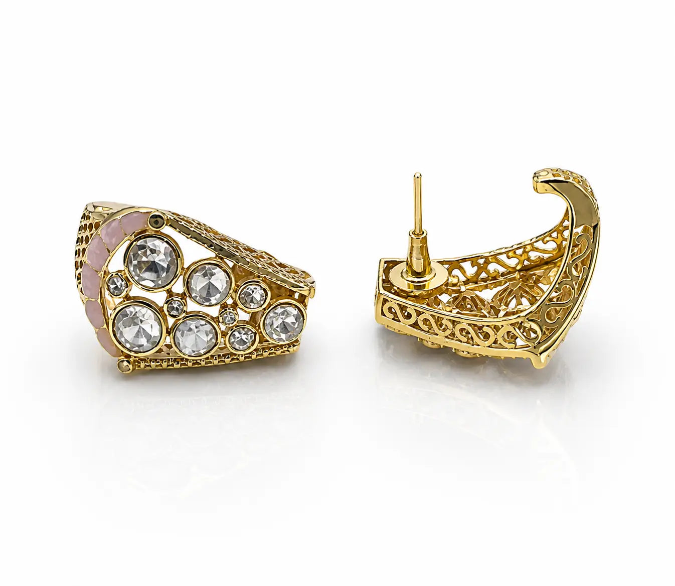 Rose Royale Mosaic Stud Earrings