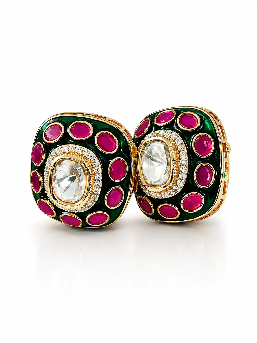Zarina Emerald Doom Studs